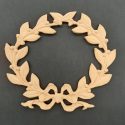 Ξυλόγλυπτο Διακοσμητικό Στεφάνι 1457 19εκ. Χ 20εκ.
