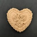 Ξυλόγλυπτο Διακοσμητικό Καρδιά 251 6,8εκ. Χ 5,7εκ.