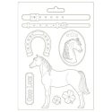Καλούπι Σιλικόνης Romantic Horses A4 – Stamperia 4500