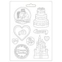 Καλούπι Σιλικόνης Sleeping Beauty castello e torta A4 – Stamperia 499