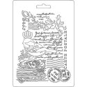 Καλούπι εύκαμπτο A5, 15x21cm, Stamperia, Butterfly and manuscripts 509