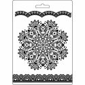 Καλούπι εύκαμπτο A5, 15x21cm, Stamperia, Doily Pattern 516