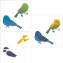 Stencil OPA 1748 Passaros 14×14 cm duplo