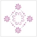 Stencil OPA 499 Medalhão Flor 10×10 cm