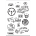 Καλούπι εύκαμπτο A4, 21x29cm, Stamperia, Desire, Vintage car 4553