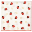 Χαρτοπετσέτα για Decoupage Ladybirds Creme ,1 τεμ.