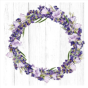 Χαρτοπετσέτα για Decoupage, Lavander wreath, 1τεμ.