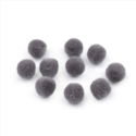 Πομ πον μπαλίτσες Ø15mm, 10τεμ, Γκρι