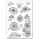 Καλούπι εύκαμπτο A4, 21x29cm, Stamperia, Sunflower Art 4562