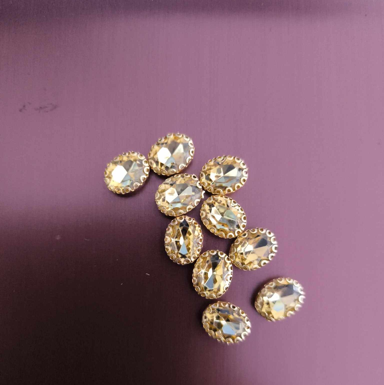 Πέτρες κίτρινες 10τεμάχια