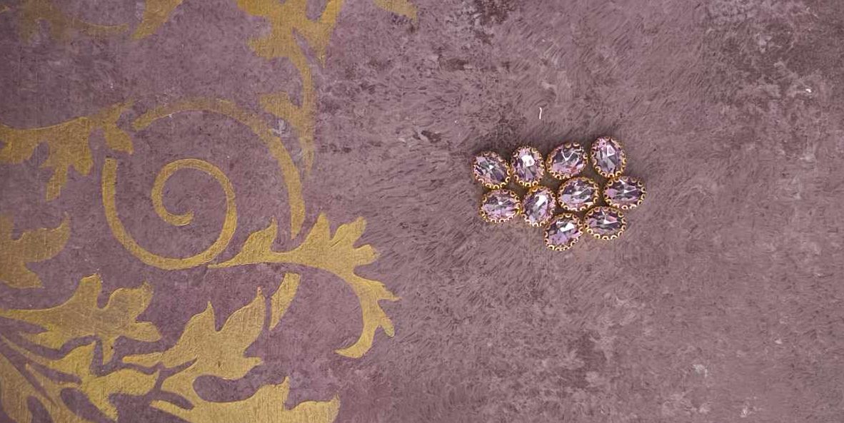 Πέτρες ροζ 10τεμάχια