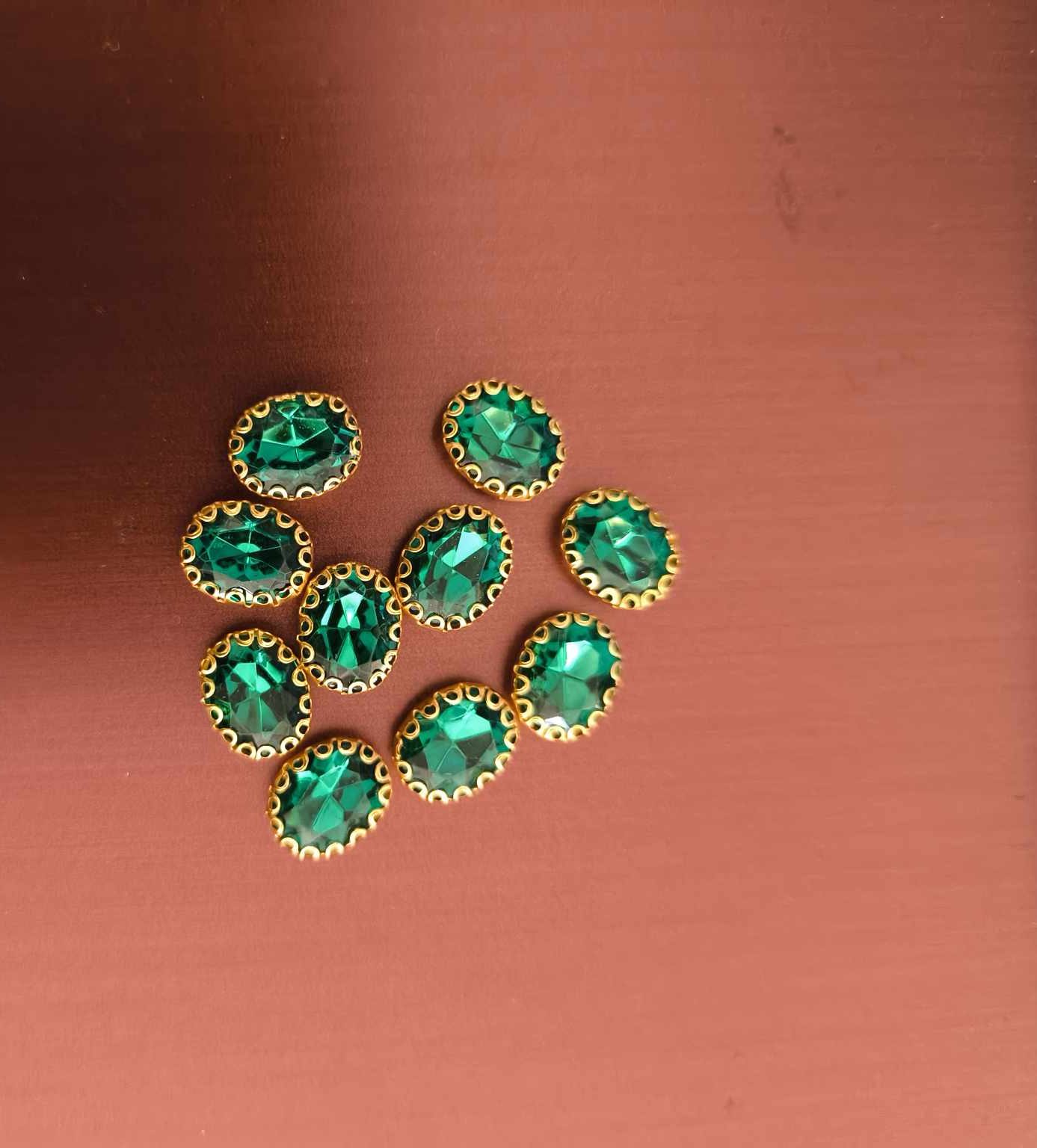 Πέτρες πράσινες 10τεμάχια