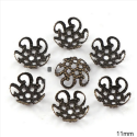 Μεταλλικό διακοσμητικό αντικέ μπρονζέ, 11mm