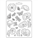 Καλούπι εύκαμπτο A5, 15x21cm, Stamperia, Sunflower Art, Flowers 5649