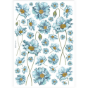 Ριζόχαρτο ντεκουπάζ Stamperia 21x29cm A4, Blue flowers 4893