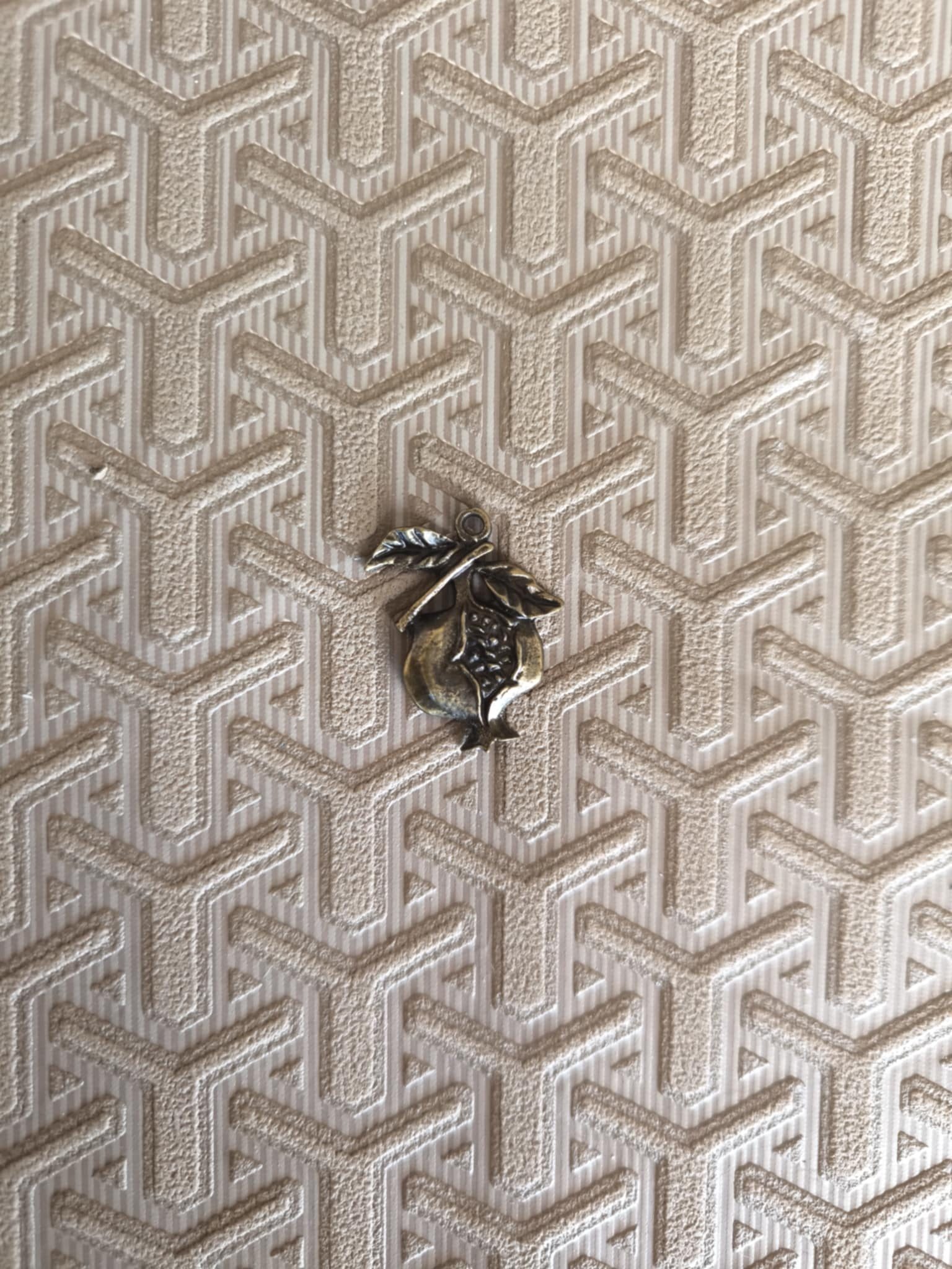 Μεταλλικά γούρια bronze ρόδι , 3×2cm