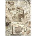 Ριζόχαρτο ντεκουπάζ Stamperia 21x29cm A4, Old Lace, Letter 4963