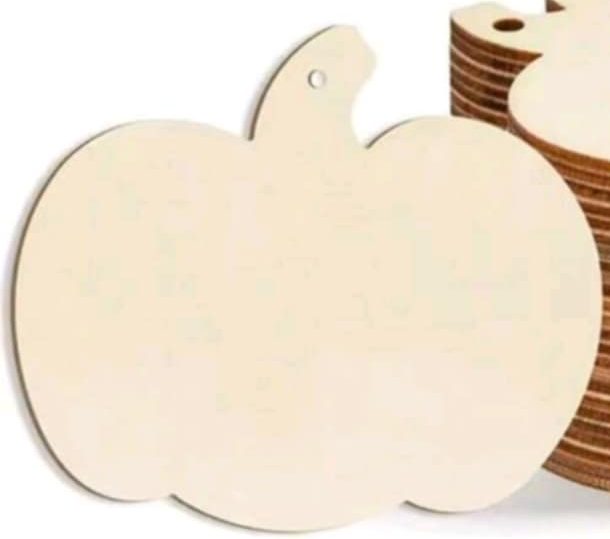 Ξύλινη κολοκύθα επίπεδη 9χ9,5εκ.