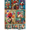 Ριζόχαρτο Maja’s Memories, 22.5x32cm, Βάζα με λουλούδια, MDRA4338