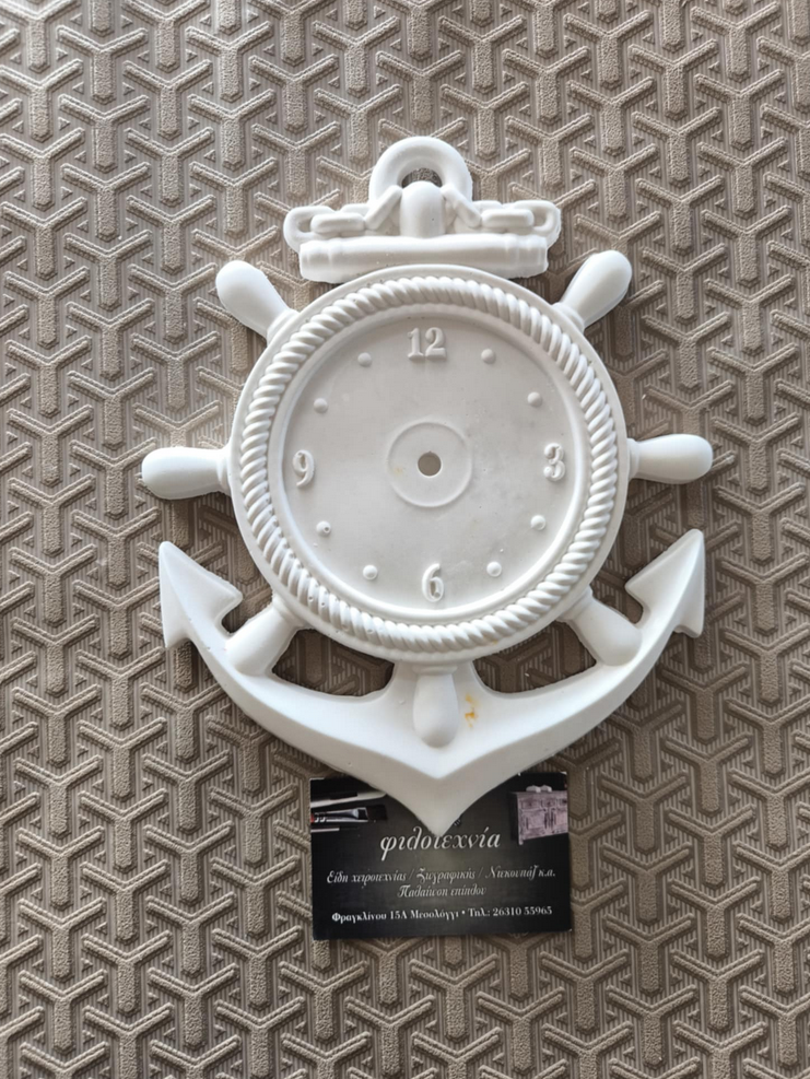Πολυεστερικό αντικείμενο άγκυρα ρολόι 25χ20εκ.