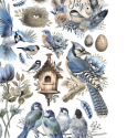 Ριζόχαρτο ντεκουπάζ Stamperia 21x29cm A4, Birds  1003
