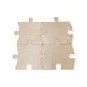 Παζλ ξύλινο άβαφο 4 τεμ.