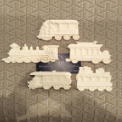 Στοιχείο ελαστικής ρητίνης τα βαγόνια του τρένου