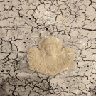 Στοιχείο ελαστικής ρητίνης Ιησούς με τριαντάφυλλα 10χ9εκ.