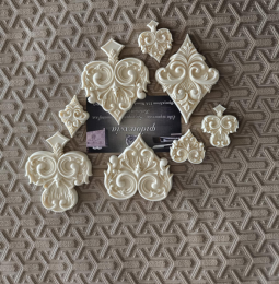 Στοιχείο ελαστικής ρητίνης σετ Μπαρόκ Κούπα, Καρό, Μπαστούνι, Σπαθί