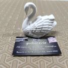 Πολυεστερικό αντικείμενο κύκνος 6,5χ8εκ.