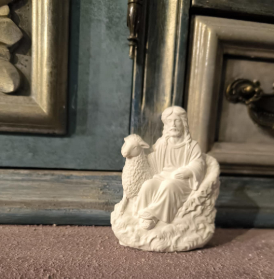 Πολυεστερικό αντικείμενο Ο Καλός Ποιμήν 8χ7εκ.