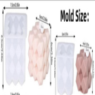 Καλούπι για κερί κύβος 2 τεμάχια 7,5χ6εκ. και 5χ4εκ.