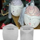 Καλούπι μπάλα καρουζέλ 2 μέρη 7,5χ7,5εκ.