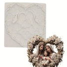 Καλούπι καρδιά με Αγία Οικογένεια 9χ9εκ.