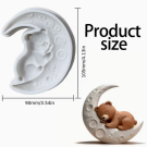 Καλούπι αρκουδάκι στο φεγγάρι 10χ9εκ.