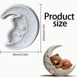 Καλούπι αρκουδάκι στο φεγγάρι 10χ9εκ.