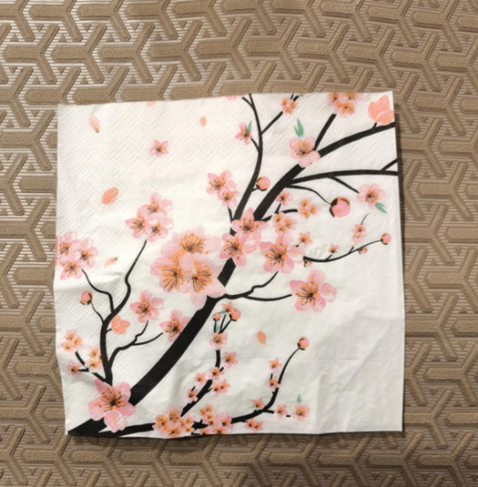 Χαρτοπετσέτα για decoupage 33×33εκ. Sakura