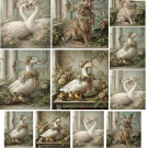 Ριζόχαρτο Maja’s Memories, 30x42cm, Ζωάκια με λουλούδια, MDR1147