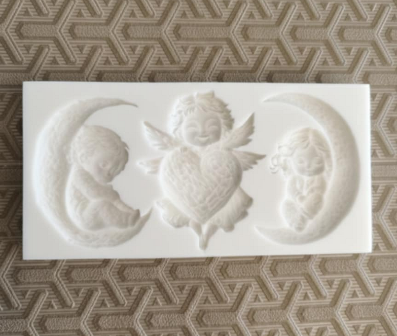 Καλούπι αγγελάκια στο φεγγάρι 16χ8εκ.