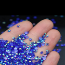 Χάντρες ιριδίζουσες μπλε