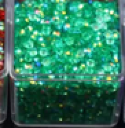 Χάντρες ιριδίζουσες πράσινες