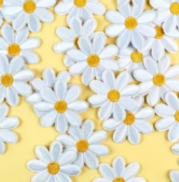 Μαργαρίτα υφασμάτινη 3χ3εκ. (1τεμάχιο)