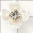 Λουλούδι περλέ με στρας 10 τεμάχια