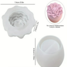 Καλούπι βάζο με καπάκι λουλούδι 6χ6εκ.