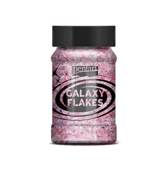 Galaxy Flakes Pentart,15 g Eris pink