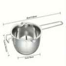 Μεταλλικό ανοξείδωτο σκεύος για κερί 400ml