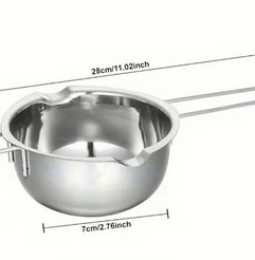 Μεταλλικό ανοξείδωτο σκεύος για κερί 400ml